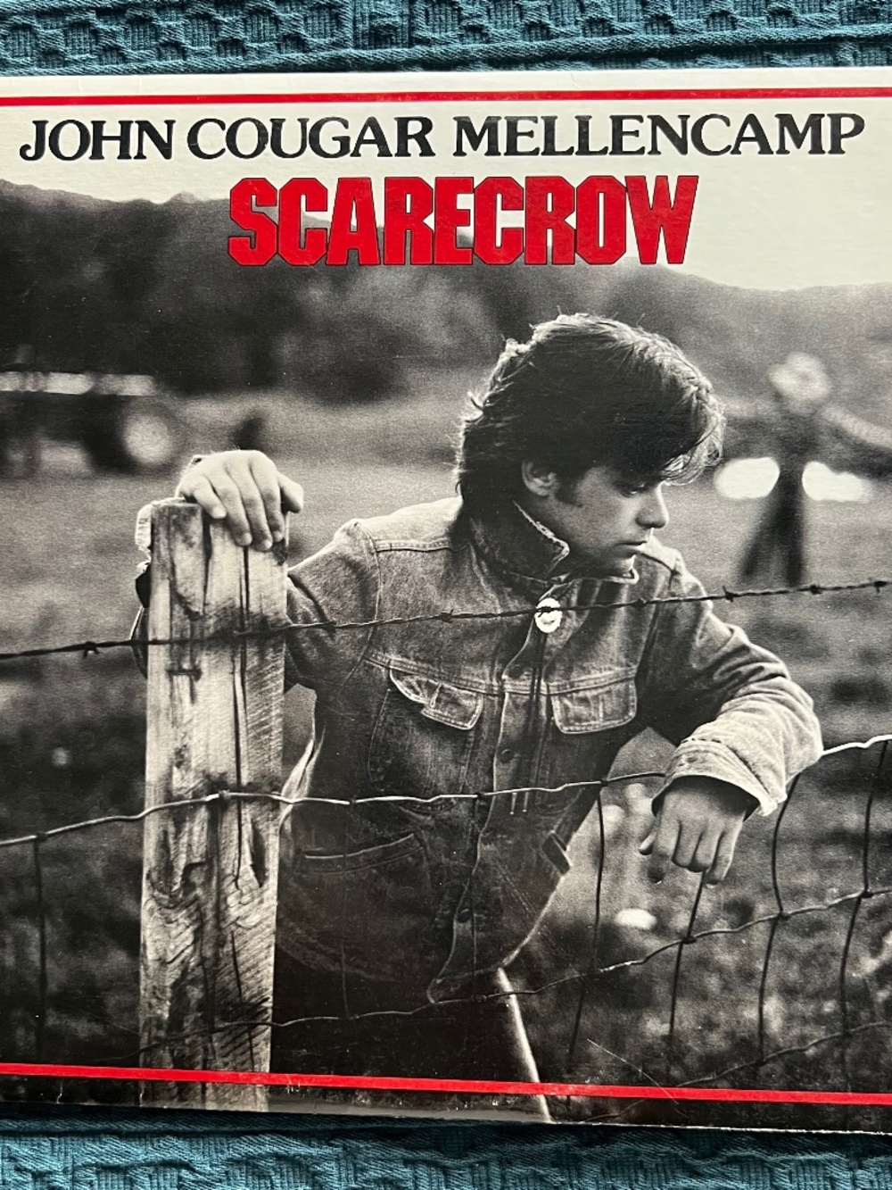 Vintage John Cougar Mellencamp Scarecrow Vinyl LP Record Album-1985